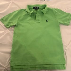 Polo Lime Green Boys Size 8